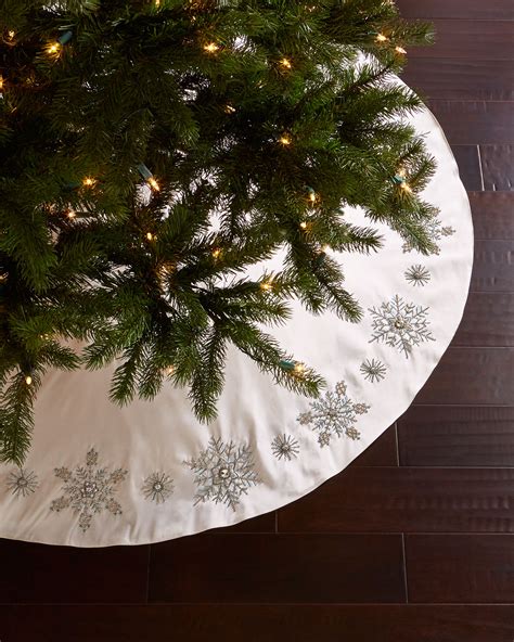 Snowflake Christmas Tree Skirt