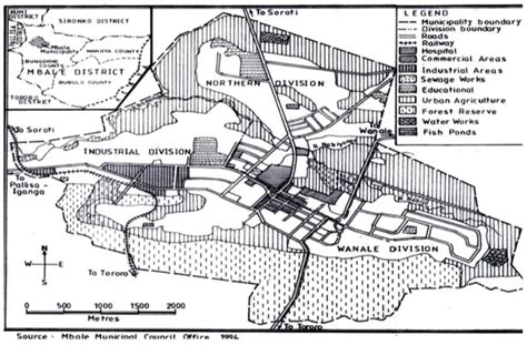 Map showing Land Use in Mbale Municipality | Download Scientific Diagram