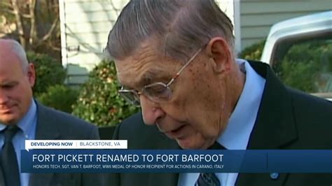 Fort Pickett renamed after Virginia war hero Sgt. Van Barfoot