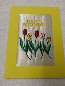 HAPPY BIRTHDAY CARD - Tulips