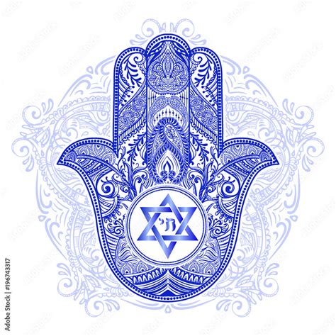 jewish hamsa tattoo Stock Vector | Adobe Stock