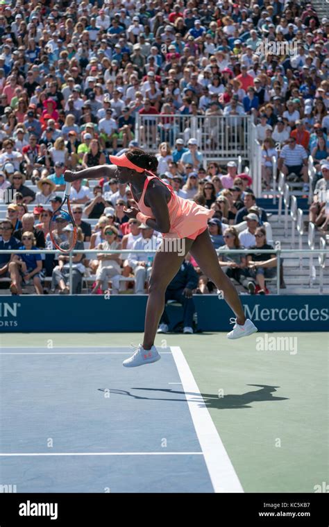 Sloane Stephens (USA) competing at the 2017 US Open Tennis ...