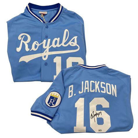 Bo Jackson Autographed Authentic Royals Mitchell & Ness Jersey