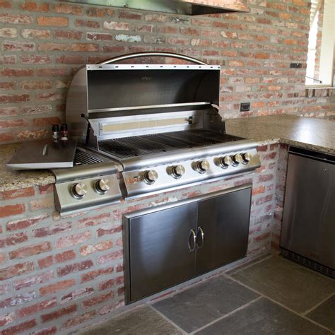 Blaze 40-Inch 5-Burner Built-In Natural Gas Grill With Rear Infrared ...