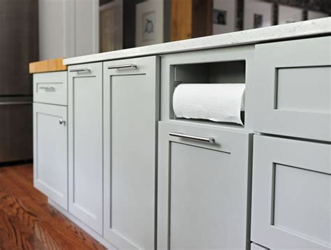 Cabinets by Stolls Woodworking , designed by SYI Island color: Sherwin Williams Chelsea Gray ...