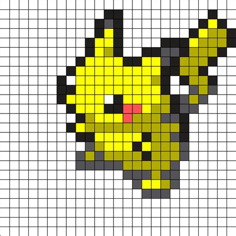 Pikachu_Sprite by Chocolate_sundae on Kandi Patterns Pixel Art Pokemon ...