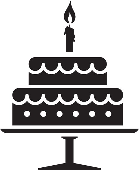 Wedding cake silhouette 4955086 Vector Art at Vecteezy