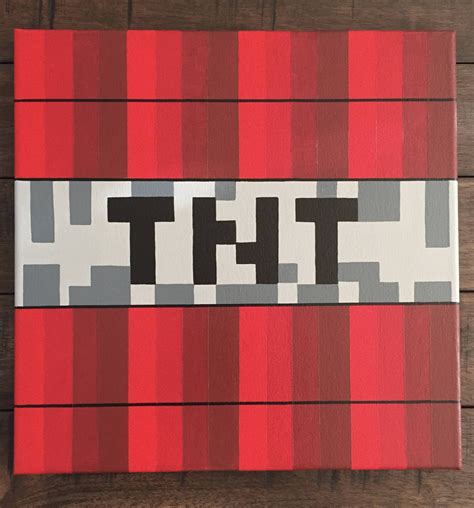 Pixel Art TNT Inspirado por Minecraft | Etsy