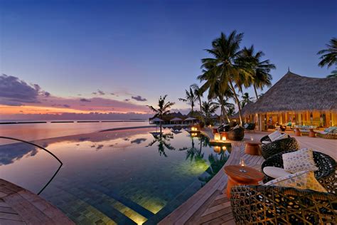 The Nautilus Maldives Resort – Thiladhoo Island, Maldives – Resort Infinity Pool Sunset – TRAVOH