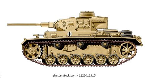 Colour Illustration Ww2 German Panzer Lll Stock Illustration 1228012315 | Shutterstock