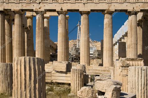 Parthenon under restoration — Stock Photo © santirf #10196995