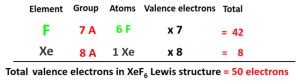 XeF6 lewis structure, molecular geometry, bond angle, hybridization