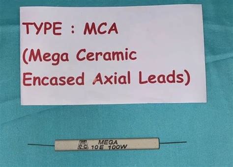 Ceramic Encased Axial Lead Mega Power Resistor at Rs 10 | Ceramic ...