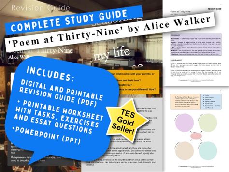 Alice Walker 'Poem at Thirty-Nine' - Complete Lesson + Study Guide | Teaching Resources