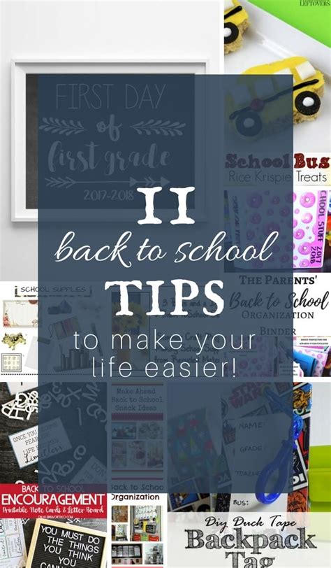 11 Back to School Tips to Make Your Life Easier! - Twelve On Main