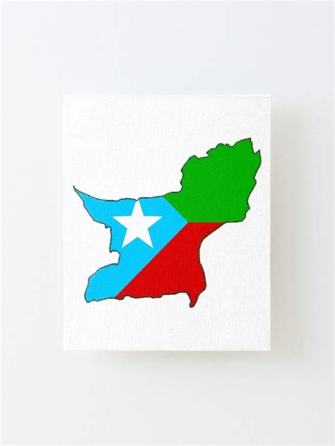 Balochistan Map With Baloch Flag Canvas Print