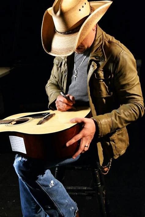 Signing a guitar Jason | Jason aldean 1994, Jason aldean, Jason alden