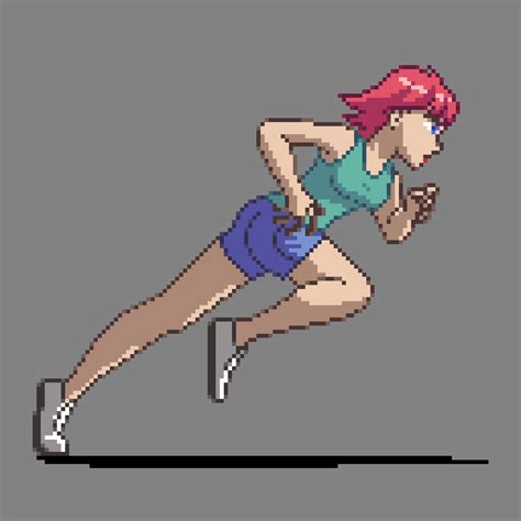 Running Pixels (animated) by Virev on DeviantArt