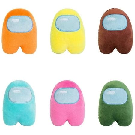 6 Pcs Among Us Plush Stuff Animal Plushies Toys, Among Us Merch ...