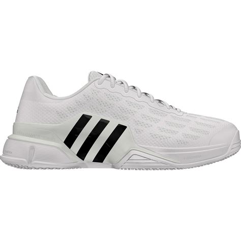 Adidas Mens Barricade Grass Court Tennis Shoes - White - Tennisnuts.com