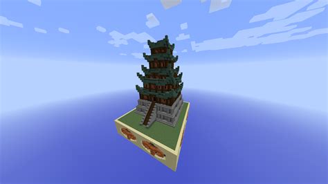 Chinese looking temple Minecraft Map