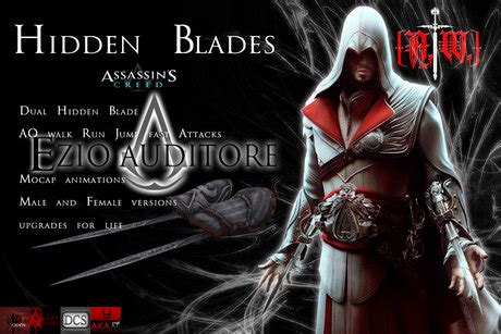 Second Life Marketplace - [A.W.] - EZIO HIDDEN BLADES [BOX]