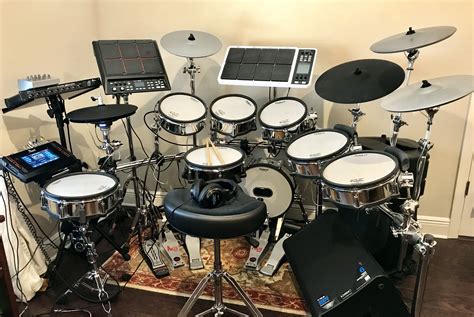 Current full kit: Roland Pads with Roland and ATV cymbals and Pearl Mimic Pro module. | Digital ...