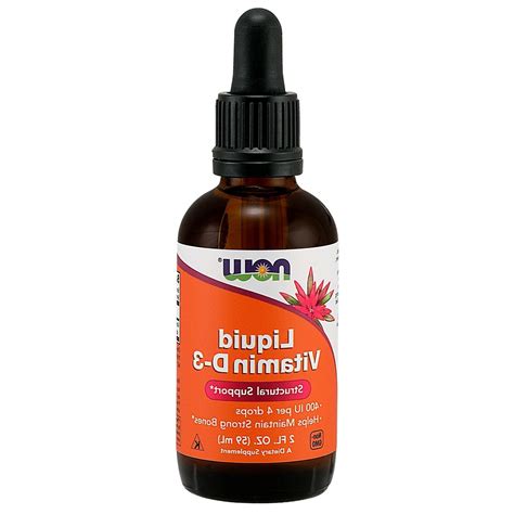 NOW Foods Liquid Vitamin D-3 400Iu/4 Dropper, 2