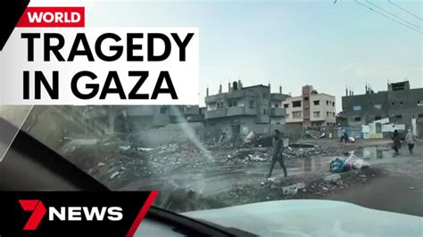 Interviews with hospital patients in Gaza | 7NEWS