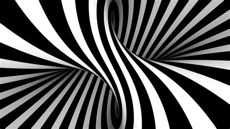 Download Optical Illusion Abstract Black & White 8k Ultra HD Wallpaper