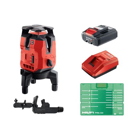 Hilti 33 ft. PM 40-MG Multi-Line Green Laser Level Kit with Battery ...