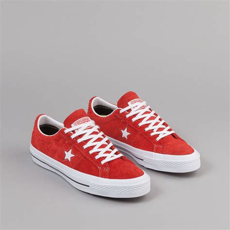 Converse One Star OX Shoes - Red / White / Gum | Flatspot