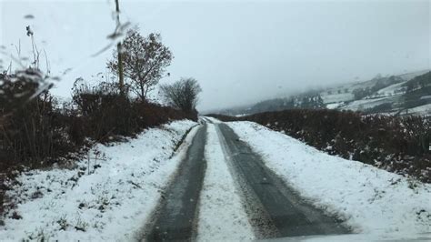 Fresh yellow warning issued for north and mid Wales as snow falls on higher ground | ITV News Wales