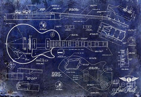 Gibson Les Paul Blueprint by Jon Neidert | Gibson les paul, Les paul, Easy guitar