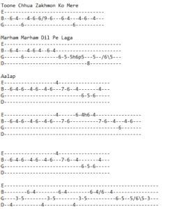 Pehle Bhi Main Guitar Tabs - Complete Song | Animal