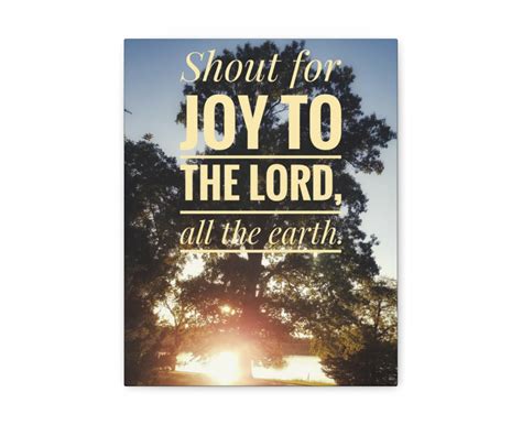 Scripture Walls Joy To The Lord Psalms 100:1 Christian Wall Art Bible Verse Print Ready to Hang ...