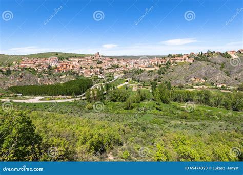 Overview of Sepulveda, in the Province of Segovia, Spain Stock Image ...