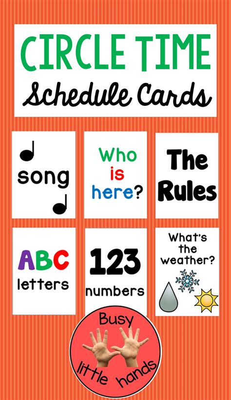 Circle Time Printables For Preschoolers