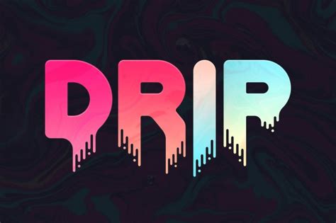 Drip – Liquid Font on Inspirationde