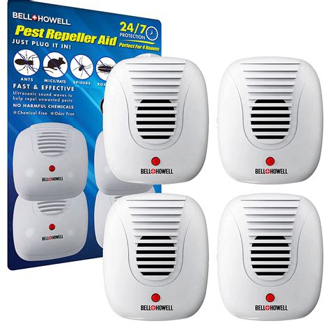 Buy Bell + Howell Ultrasonic Pest Repeller Home Kit (Pack of 4 ...