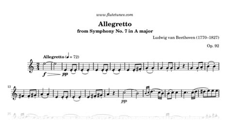 Allegretto from Symphony No. 7 in A major (L. van Beethoven) - Free ...