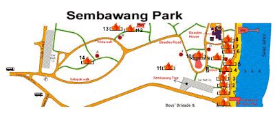 Map: Sembawang Park BBQ Pits