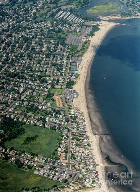 Fairfield Connecticut Beaches Aerial Photograph by David Oppenheimer ...