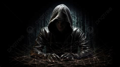 Hacker Hacked With Image Of Dark Man Hooded Background, The Dark Web ...