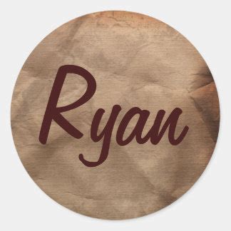 Ryan Name Stickers | Zazzle