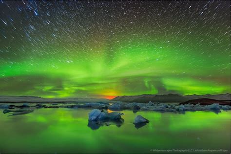 Northern Lights over Jokulsarlon | Wildernesscapes Photography LLC, by ...