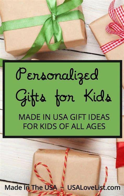 American Made Personalized Gifts for Kids • USA Love List