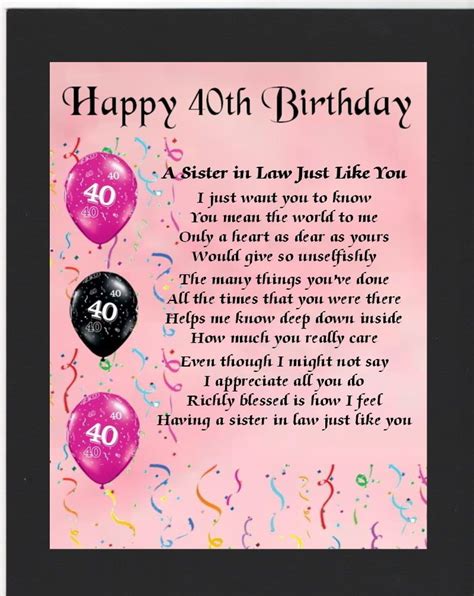 40th Birthday Sister Quotes - ShortQuotes.cc