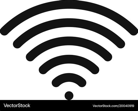 Wifi symbol wireless internet connection Vector Image