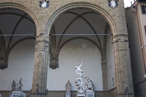 Statues in Loggia Dei Lanzi Editorial Stock Image - Image of europe ...